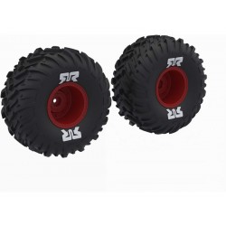 Arrma kolo s pneu dBoots Cut Chevron, disk červený (2)