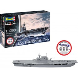 Revell USS Enterprise CV-6 (1:1200) (Starter Kit)